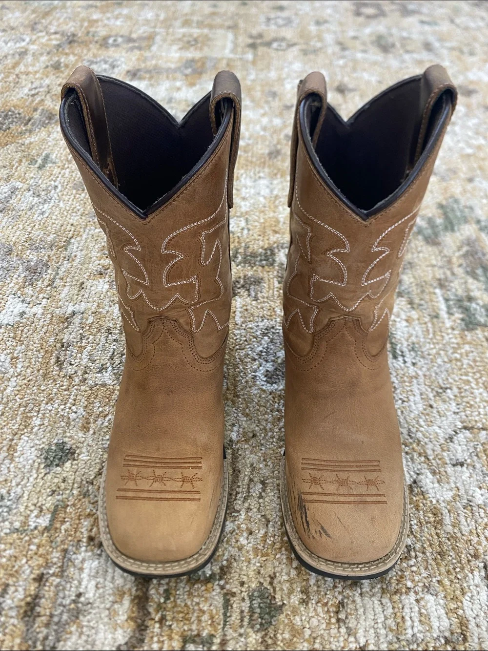 Roper Tan Kids Western Pull-On Boots